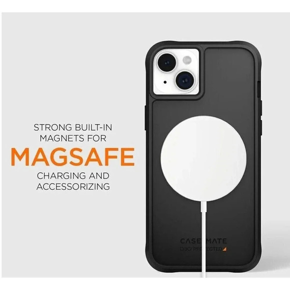 Case-Mate Tough iPhone 15 Pro Case - Black [16ft D3O Impact Protection] [Compati - Picture 4 of 10